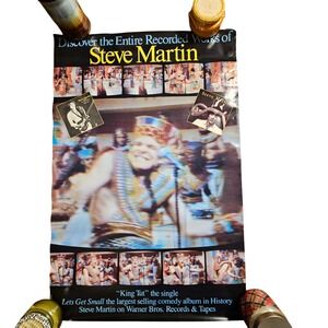 Steve Martin King Tut Vintage 1978 Promo Poster Warner Bros 23x35 Comedy Album